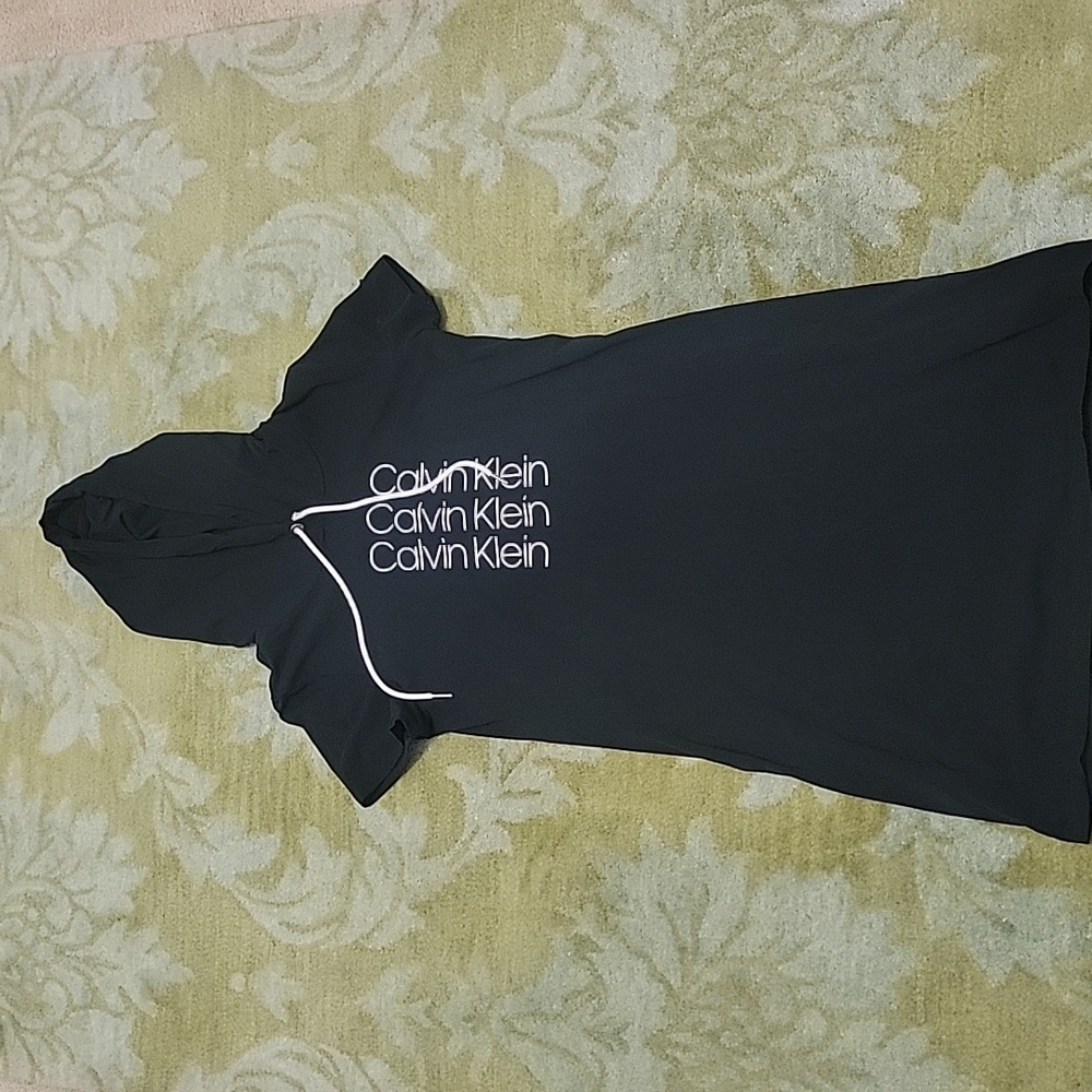 Calvin Klein Black Hooded Dress